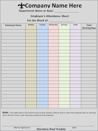 attendance sheet templates 14 free printable word excel