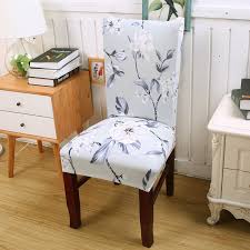 1pc Fashionable Printed Polyester Fiber Chair Cover Suitable For Home Office Hotel C Dinning Room Chair Covers Dining Room Seat Covers Dining Room Chair Covers