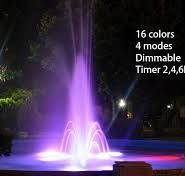 Amazon.com : TENSUL Colored Pond Lights with Timer, RGB ...