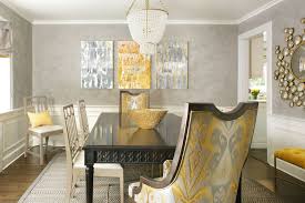 Dining room top picks custom dining dining tables dining chairs back; Summit Nj Valerie Grant Interiors Gray And Yellow Dining Room With A Beaded Chandel Blue Chairs Living Room Side Chair Dining Room Grey Dining Room Chairs