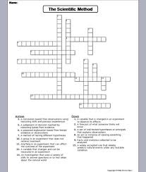 If you are looking for a quick, free, easy online crossword, you've come to the right place! Scientific Method Crossword Puzzle Teaching Resources