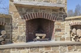 The same holds true for the outdoor patio display of pavers, natural stone walks and retaining walls. Outdoor Stone Brick Fireplace Builders Custom Outdoor Chimneys