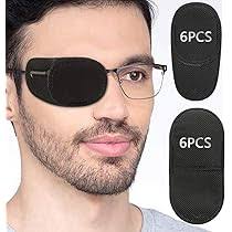 Amazon.com: Vandorla Pirate Eye Patches 2 Pack Adjustable Amblyopia Lazy  Eye Patches for Adults and Children, Black : Health & Household