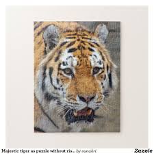 We only sell products we believe represent good value for money. Majestic Tiger As Puzzle Without Risks Zazzle Com In 2021 Oil Painting Canvas Tiger Oil Painting Canvas Prints