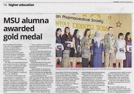 Msu Pharmacy Alumna Sumarmi Hayu Kusmahani Mattasan Has Been Awarded The Malaysian Pharmaceutical Society Mps C Work Success Higher Education Pharmaceutical