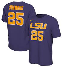 Ben simmons had a difficult season at lsu. Ben Simmons Lsu Tigers Nike Retro Alumni Basketball Jersey T Shirt Purple Walmart Com Walmart Com