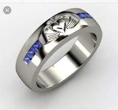 Platinum Cladaugh Ring Diamond Wedding Bands Mens Diamond Wedding Bands Celtic Wedding Rings