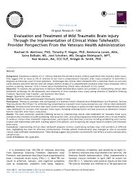 Pdf Evaluation And Treatment Of Mild Traumatic Brain Injury