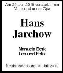 Hans Jarchow | Nordkurier Anzeigen