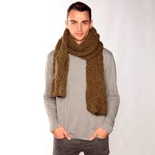 Army Green Chunky Knit Scarf Urbanknit