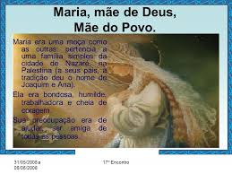 Maria Mae De Deus Mae Do Povo Ppt Carregar