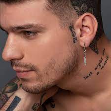 Revere men's 9ct yellow gold cz single stud earring. 925 Sterling Silver Earring For Men Hoop Earring With Charm Men Earring Huggie Hoop Earring Men Jewellery Gift For Men Gift Knife Chef Small Hoop Amazon Co Uk Handmade Products