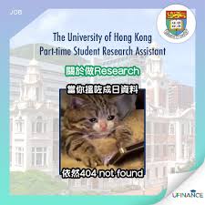 the university of hong kong part time student research assistant in 2021 research assistant student university