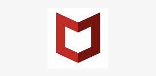 The image is png format with a clean transparent background. Mcafee Logo Free Transparent Png Download Pngkey