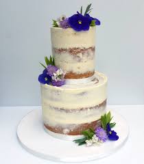 These flowers offer unique, perfumed flavor notes and make an effortless addition to floral cakes because they don't need to be. Semi Naked Wedding Cake With Edible Flowers Etoile Bakery