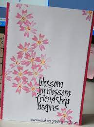 To show this we are going to make a flower spring card. Japanese Style Spring Card