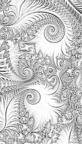 Fractals Fractals Coloring Pages Fractal Art