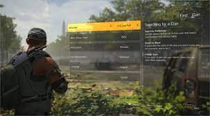 Early on in the game, you recruit coop denison through the story. Division2 Clan System Features Guide How To Create Or Join Clans Gamewith