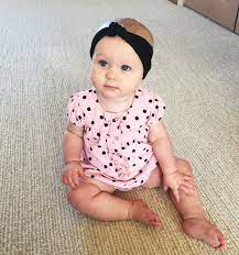 Infant Headwrap Turban Knot Headband Coral Baby Wisp