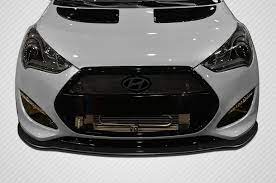 2012 2016 hyundai veloster turbo carbon creations gt racing front splitter 1 piece veloster turbo hyundai veloster hyundai