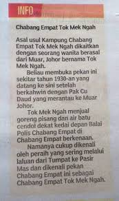 Mengikut cerita yang tak dapat dipastikan kesahihannya, pada zaman dahulu pemburu telah datang ke sebuah tempat untuk memburu binatang. Asal Usul Kampung Chabang Empat Tok Ore Tumpat Kito Page ÙÙŠØ³Ø¨ÙˆÙƒ
