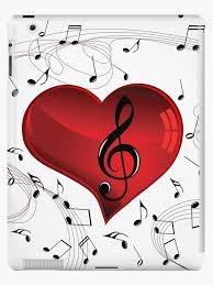 Music Heart Ipad Case Skin By Musicangel Music Notes Art Music Heart Music Wallpaper