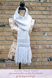 Maybe you would like to learn more about one of these? Crochet Men S Scarf Pattern Silver Beach Scarf By Salty Pearl Crochet Underground Crafter