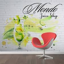 A wall decal is an image or graphic printed directly onto an adhesive, opaque vinyl material. Wall Sticker Design For Brand Juice Shop Other Business Or Advertising Contest 99designs