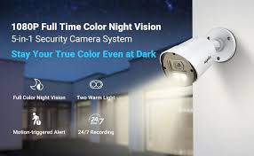 Amazon Com Color Night Vision Security Camera Sannce 8ch 5mp N Wired Cctv Camera System Dvr With 4x1080p Outdoor Surveillance Cameras 3500k Smart Warm Spotlight Led Built In Motion Alert 1tb Hard Drive Everything