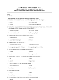 Untuk mengunduh file gunakan tombol download yang tersedia kemudian. Soal Ujian Sekolah Plh Kelas 6 2019 Guru Paud