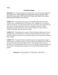 If you need something, you go to someone who has it and negotiate a trade for something they want that y. Market Economy Worksheets Teaching Resources Tpt