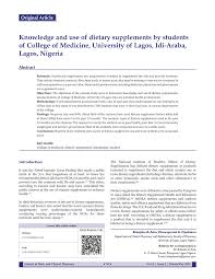 Vitamin b12 supplements in nigeria. Pdf Knowledge And Use Of Dietary Supplements By Students Of College Of Medicine University Of Lagos Idi Araba Lagos Nigeria