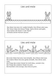 Kurze Lesemaltexte Zum Fruhling Und Ostern Ostern Grundschule Genaues Lesen Deutsch Unterricht