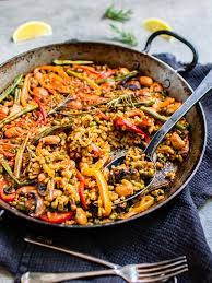 Authentic Vegetable Paella K33 Kitchen Delicious Plant Based Vegan Recipes Recipe Paella Recipe Vegetable Paella Recipe Spanish Vegetables