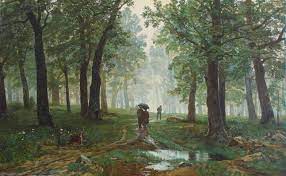 Reproduções De Arte Chuva na Floresta de Carvalho, 1891 por Ivan Ivanovich  Shishkin (1832-1898, Russia) | ArtsDot.com