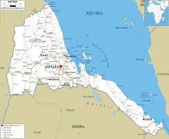 Eritrea, country of the horn of africa, located on the red sea. Detailed Clear Large Road Map Of Eritrea Ezilon Maps