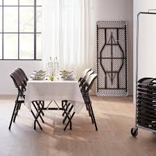 4.9 out of 5 stars with 11 ratings. Package Deal 1 Table 1530x760 6 Folding Chairs In Black Aj Products Online