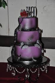 Beautiful Black And Purple Butterfly Black Purple Cake W Silver Butterflies Purple Cakes Birthday Purple Butterfly Cake Butterfly Cakes