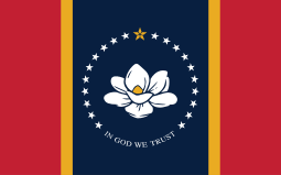 The state adopted its current flag in 1895, stating that it shall be a crimson cross of st. Flag Of Mississippi Wikipedia