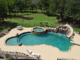 Swimming Pool Slide Diving Board Whirlpool And Waterfall What Would You Like Bo Swimming Pool Slides Swimming Pool Landscaping Luxury Pools Backyard