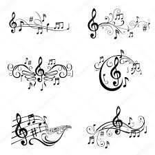 Ensemble D Illustration De Notes De Musique Vecteur Musique Illustration Tatouage Musique Tirages Gratuits