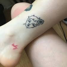 Bought Some Red Ink And Tattooed My Best Friends Name On My Ankle What S Up Tiny Tattoos Ink Tattoo Tattoos