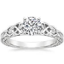 18k White Gold Aberdeen Diamond Ring Celtic Engagement Rings Celtic Wedding Rings Fine Engagement Rings