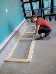 These corner shelves are perfect for storing smaller items such as glues, oils, waxes and polishes, which get lost on larger shelves. How To Build Oversized Garage Storage Cabinets Hgtv