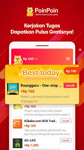 Dapat uang, cara dapat uang dari internet, apk penghasil pulsa tercepat 2019, cukup like dan putar spin dapat pulsa gratis 1 juta, apk pulsa gratis tercepat 2019, cara mendapatkan pulsa gratis dengan cepat dan mudah, aplikasi netzme, cara redeem di aplikasi netzme. Poinpoin For Android Apk Download