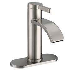 Hole diameter x 3/16 inches thick. Waterfall Bathroom Sink Faucet Set Watersense F004 Single Handle Bathroom Sink Fa Low Arc Bathroom Faucet Bathroom Faucets Single Handle Bathroom Sink Faucet