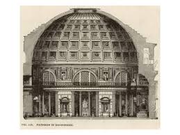 Reconstruction Of The The Pantheon Showing Interior Structure Giclee Print Art Com In 2020 Architecture Drawing Architecture Art Ancient Architecture