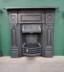 If the fireplace is to be used as a working fire then a 4 piece hearth is recommended, if the fire place is to be used with gas or electric then a one piece hearth is sufficient. Reclaimed Antique Cast Iron Fireplace Chester Paint Stripping