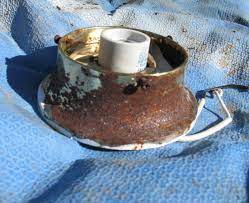 Also how to removed rust from cargo pants. Before And After Rusted Out Bathroom Light Fixture