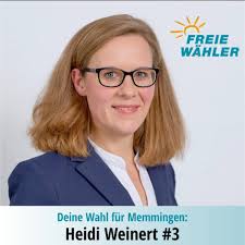 Platz 3: Heidi Weinert. Als Kommunikationswissenschaftlerin hat sie ein  breites Wissen im Bereich der Digitalisierung. Sie ist Mitglied in der  evangelischen Gemeindejugend und im Bund Narurschutz. Neben einer modernen  Infrastruktur möchte sie